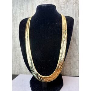 NEW 19" Long 14k Filled 11mm Thick Herringbone